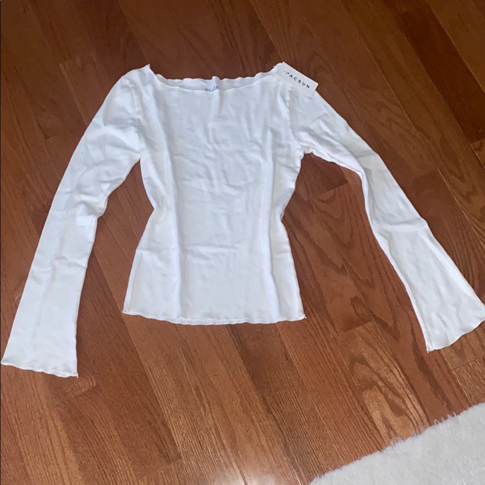 White Long Sleeve Top